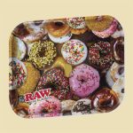 Large Raw Donut Metal Rolling Tray