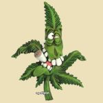 Magneet Cannabuds Wietblad Joint