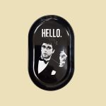 Metal Tray Hello 13 x 8cm