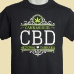 T-shirt CBD Medical Cannabis Black