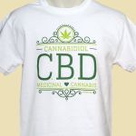 T-shirt CBD Medical Cannabis White