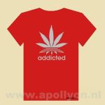 THC Shirt Addicted Rood