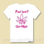 THC Shirt Feel Low Roze Wit