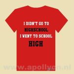 THC Shirt Highschool Rood