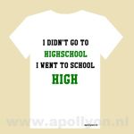 THC Shirt Highschool Wit