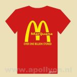 THC Shirt Mc Marijuana Rood