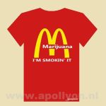 THC Shirt Mc Smoking Rood
