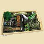 Tray Set Green Weed Leaves de Luxe