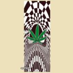 Trippy Wiet Muur Vlag