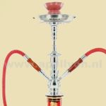 Waterpijp Shisha 2 Slangen Rood 42cm
