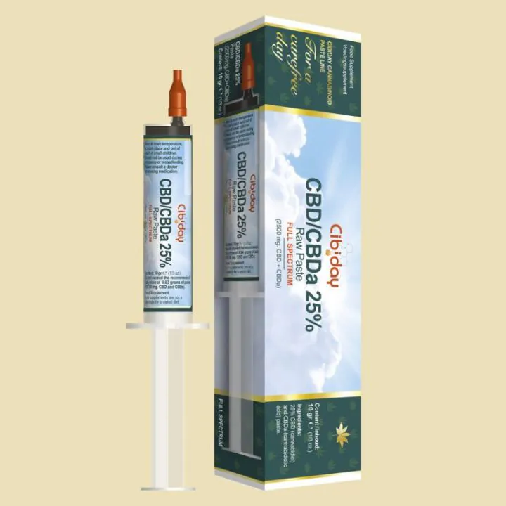 CBD/CBDa Paste Pure Extract 25% by Cibiday - With CBD and CBDa