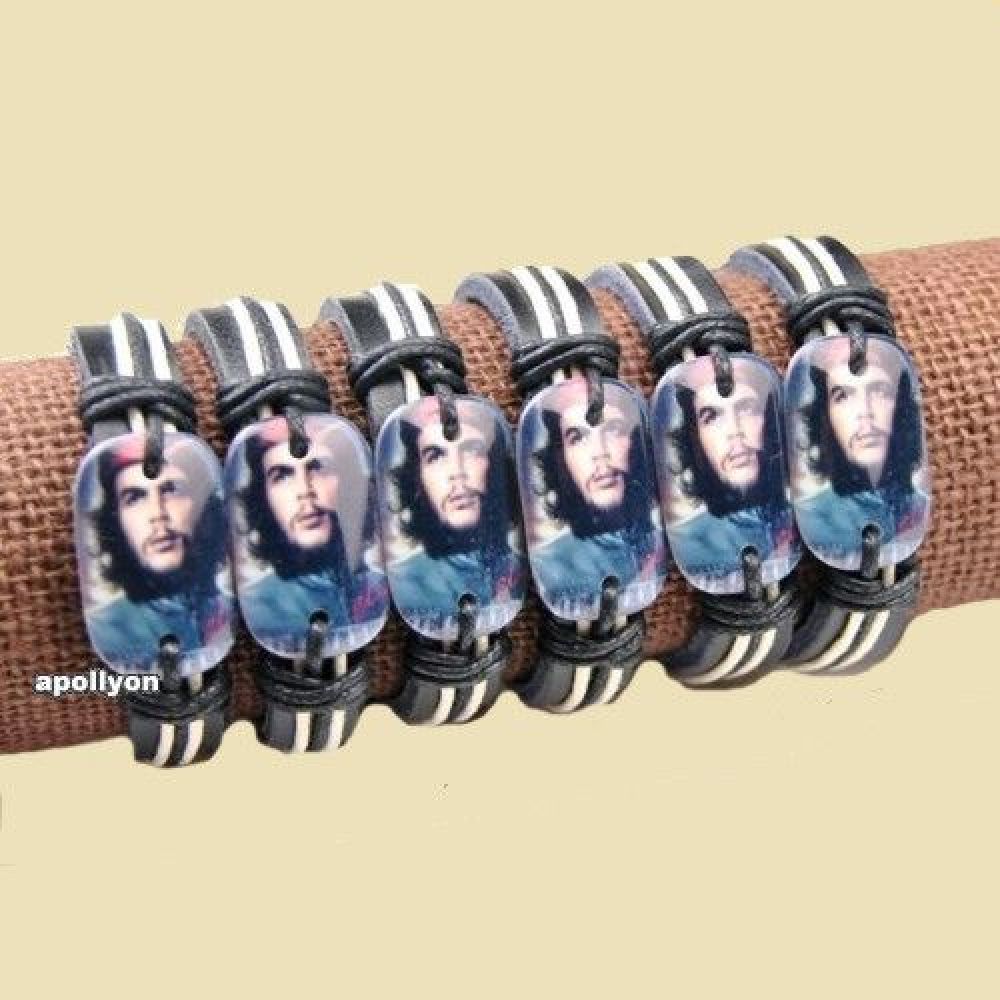 Armband Leer Che Guevara Blauw
