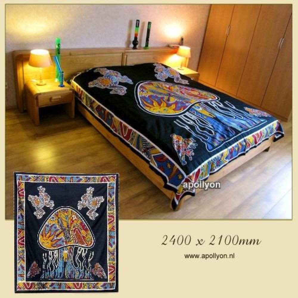 Batik Laken Psychedelic Mushroom