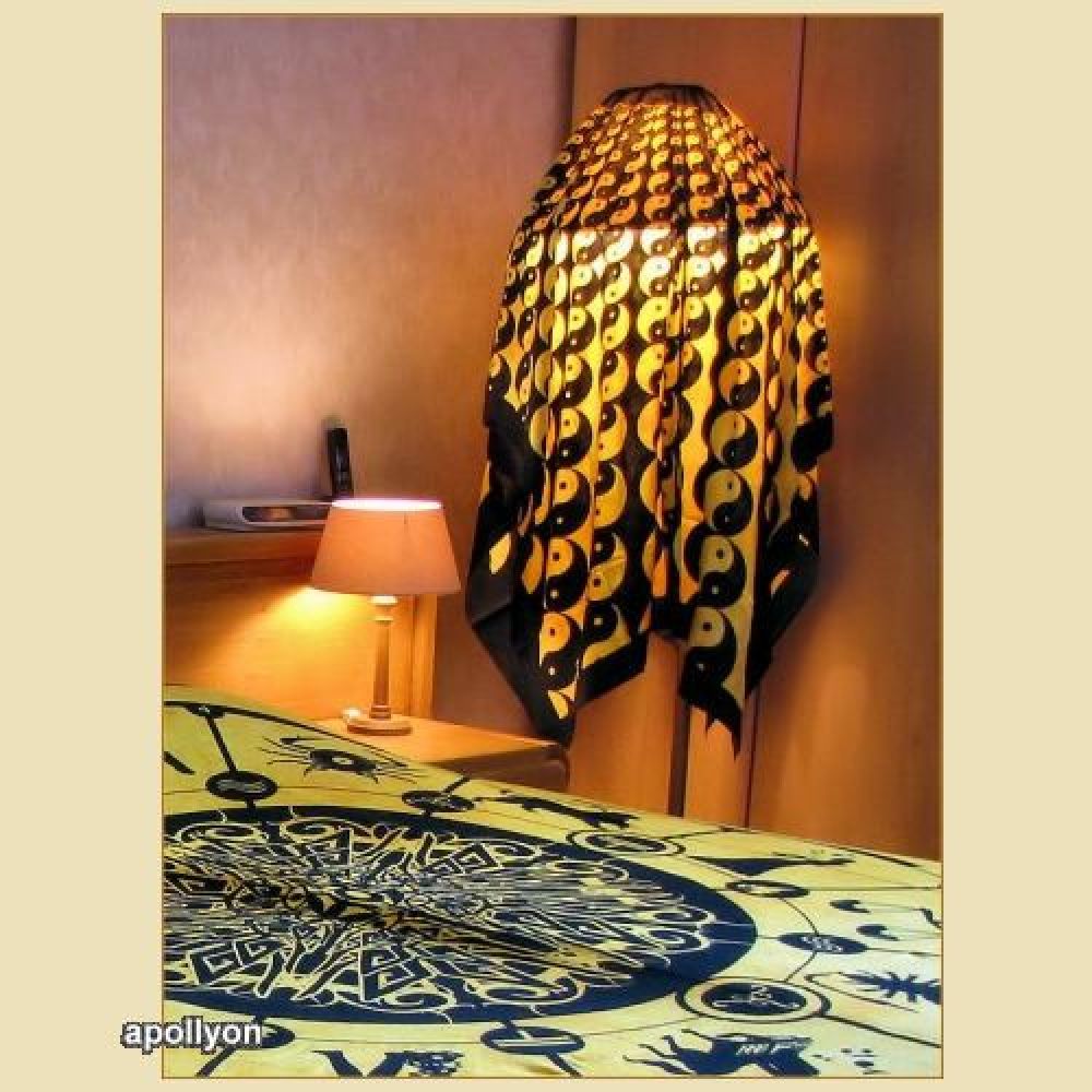 Batik Laken YinYang Psychedelisch