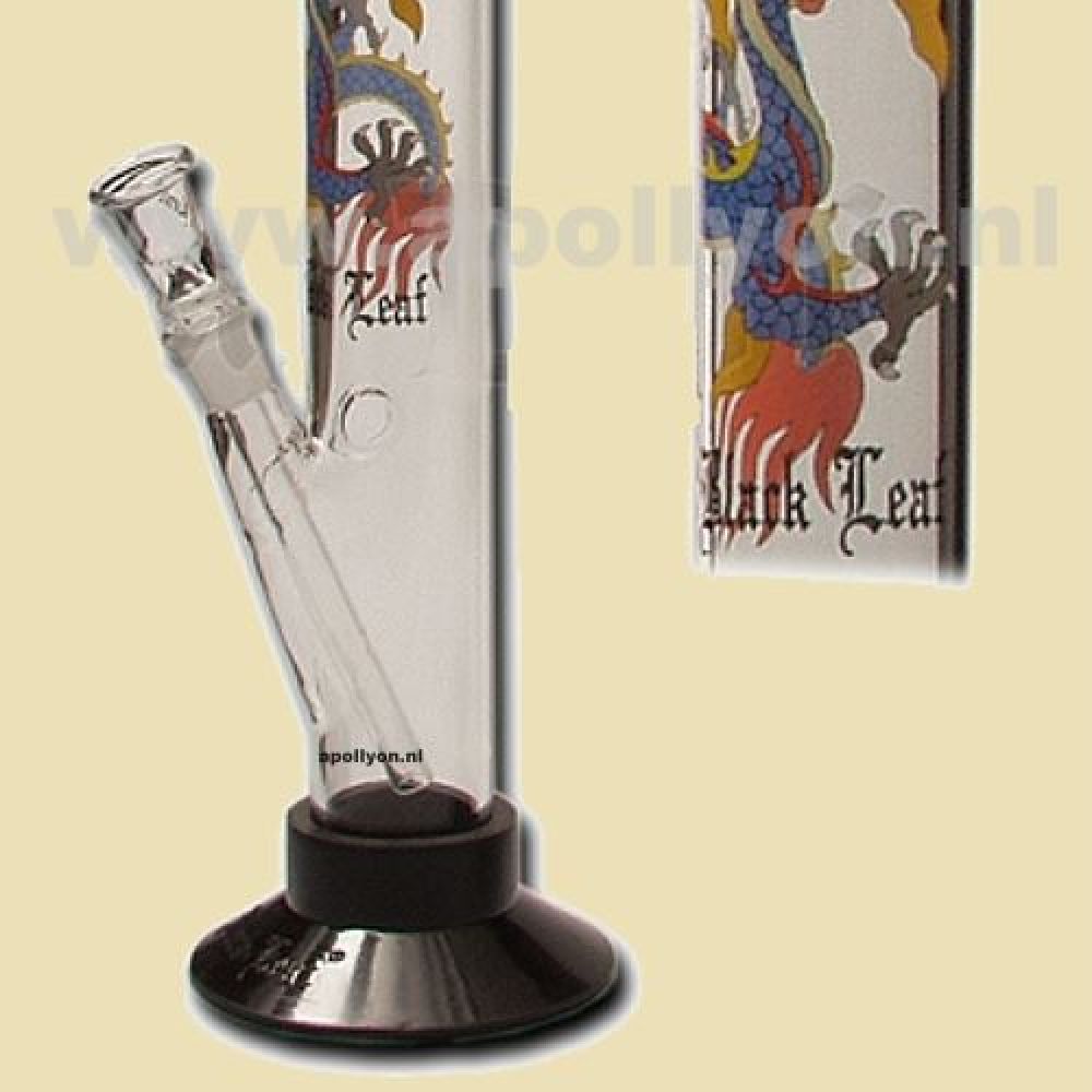 Black Leaf Glazen Dragon Bong