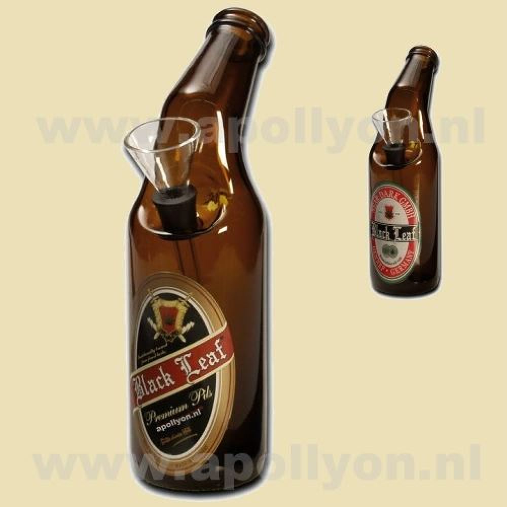 Bong Black Leaf Bier 20cm