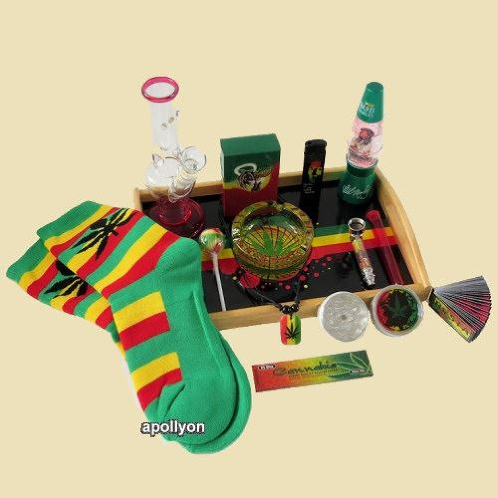 Cadeau Tray Rasta Stripes