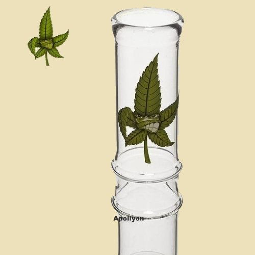 CannaHeroes Glazen Bong Cannaleaf