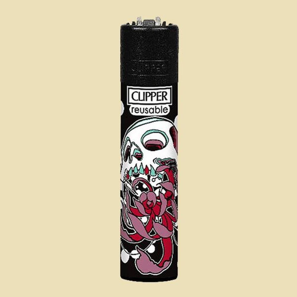 Clipper Skull Flower Purple