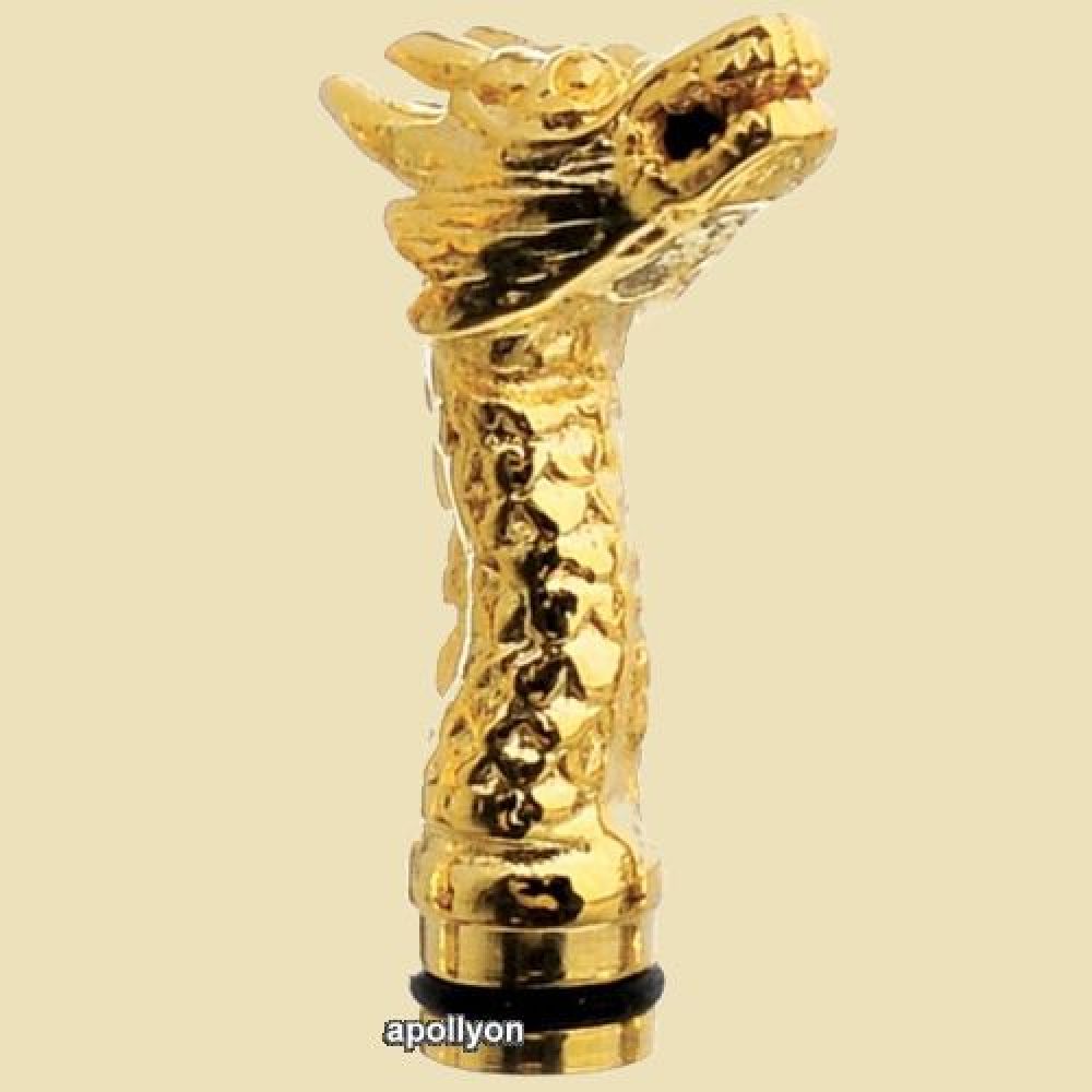 Driptip Mondstuk Draak Goud