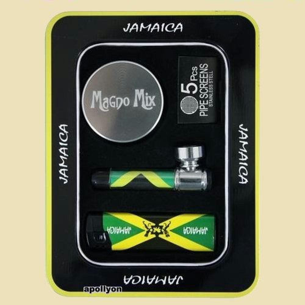 Giftset Jamaica Metalen Pijp Grinder