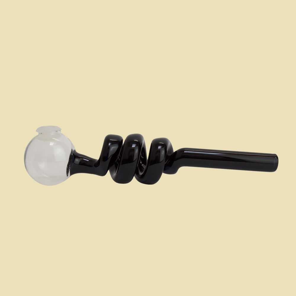 Glass Pijp Spiraal Vapo Zwart
