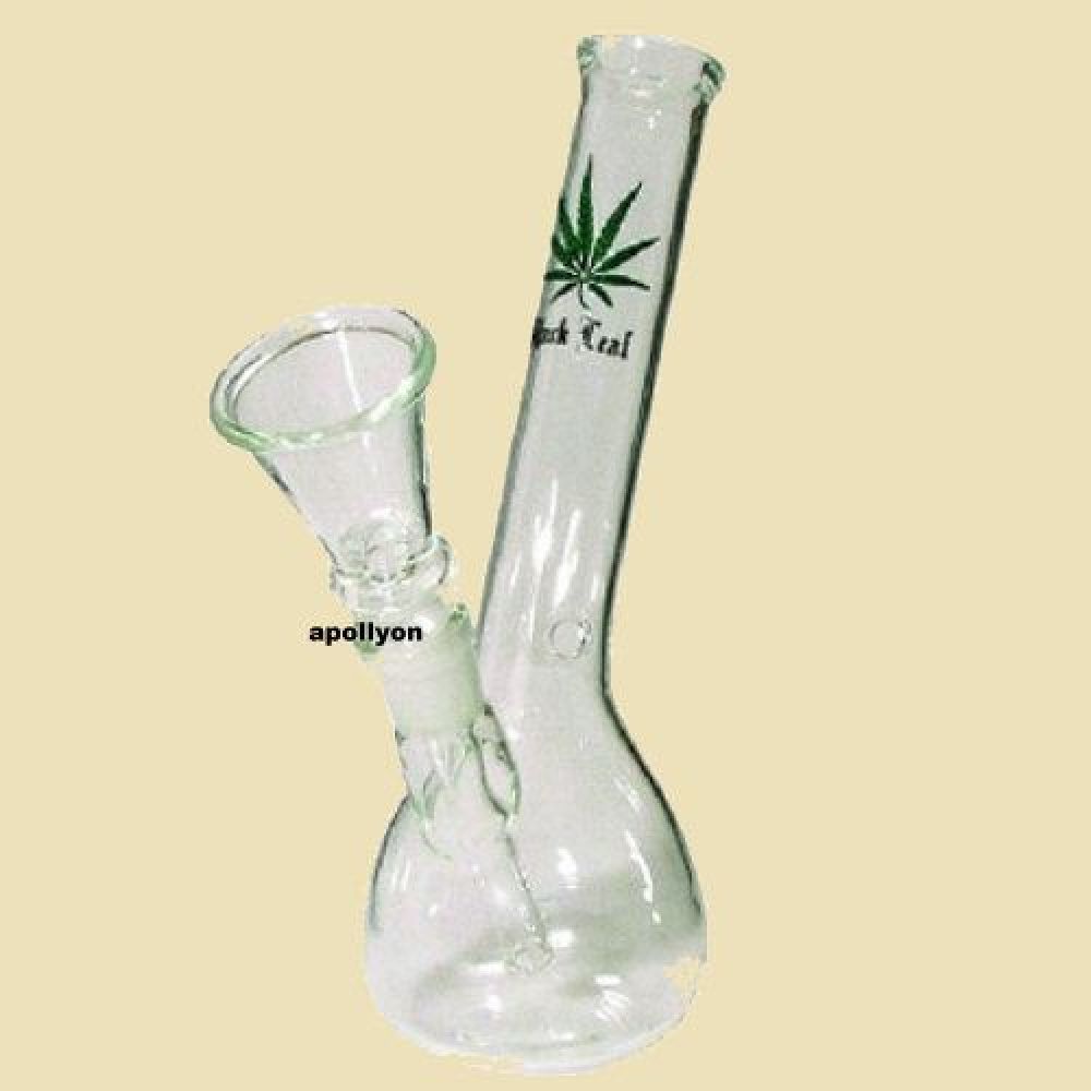 Glazen Bong Angled Cannabis