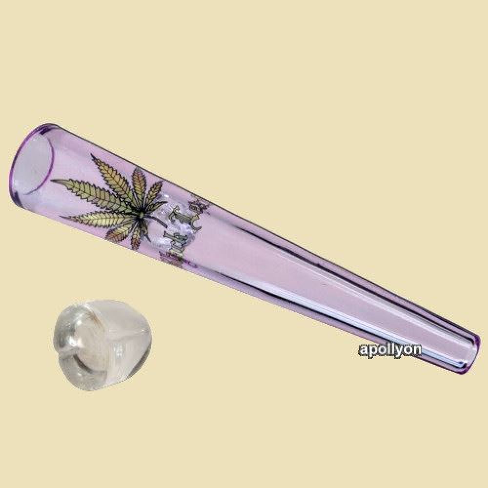Glazen Chillum Cannaib