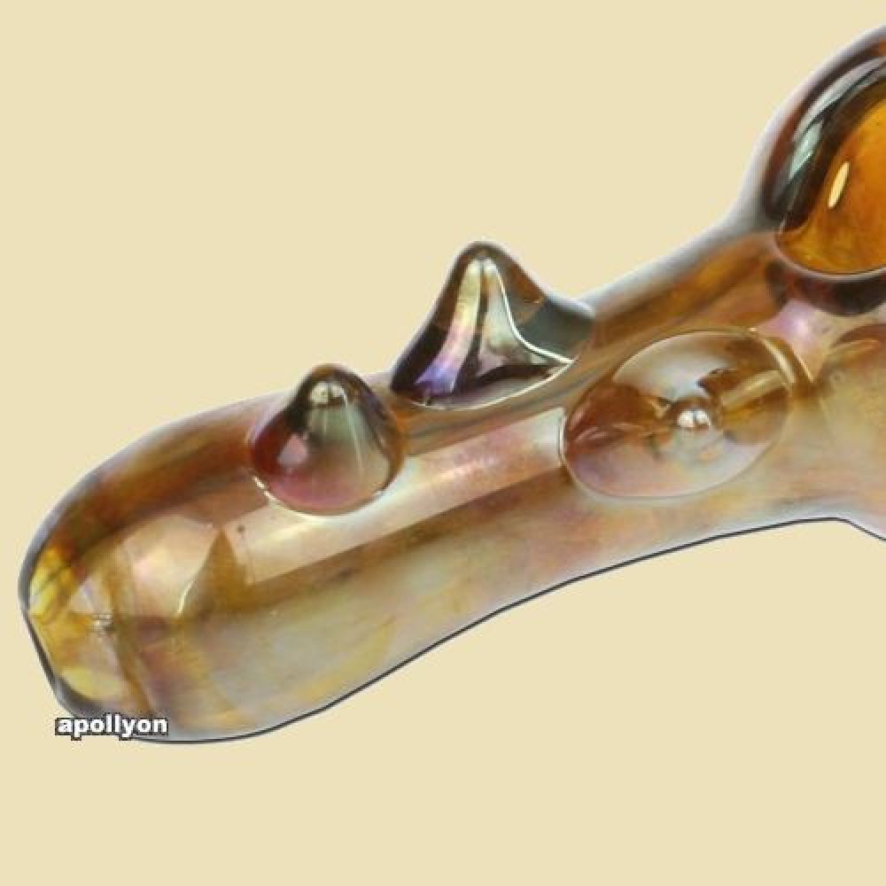 Glazen Pijp Gouden Spikes