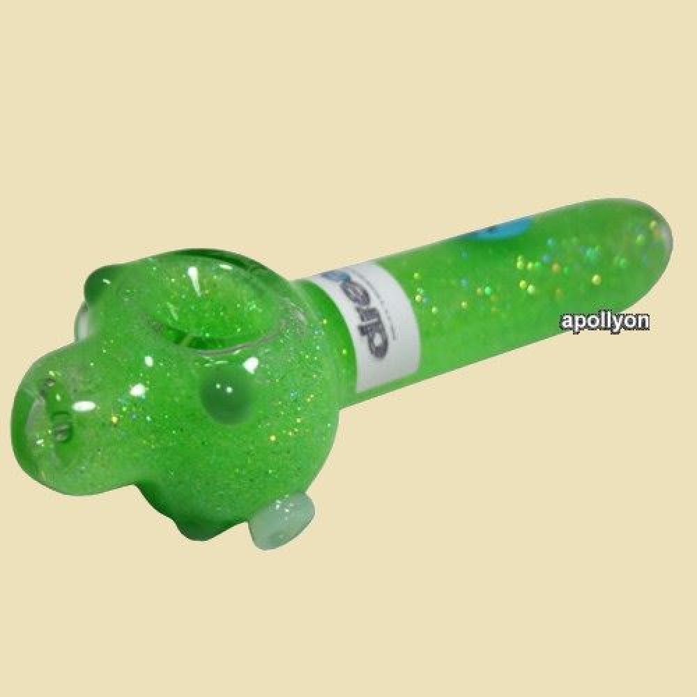 Glitterpijp Green Steam