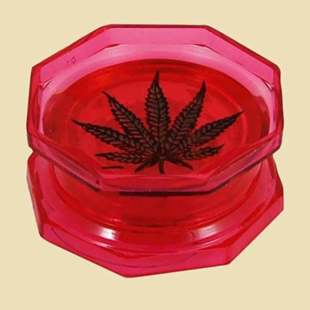 Grinder Acryl Wietblad Rood