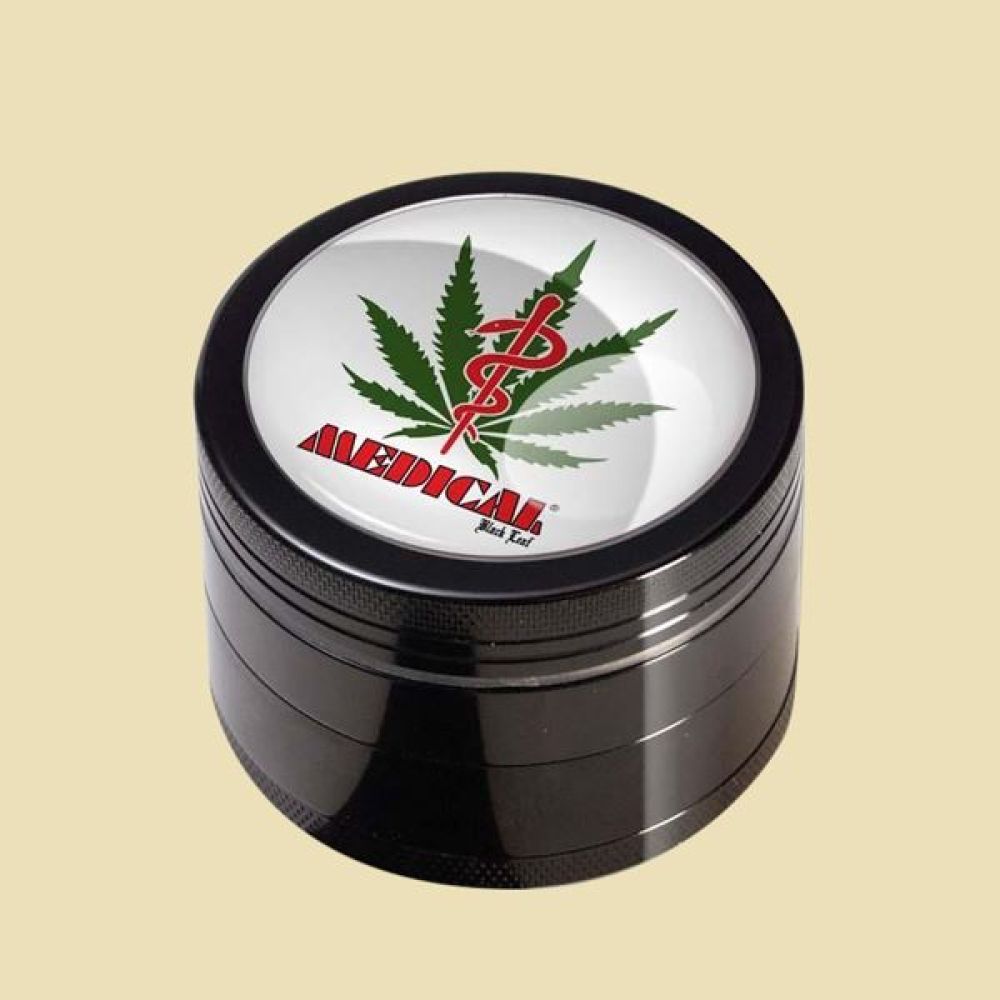 Grinder Black Leaf Medical (4-delig)