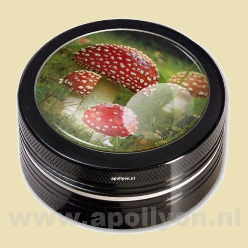 Grinder Black Leaf Mushroom (2-delig)