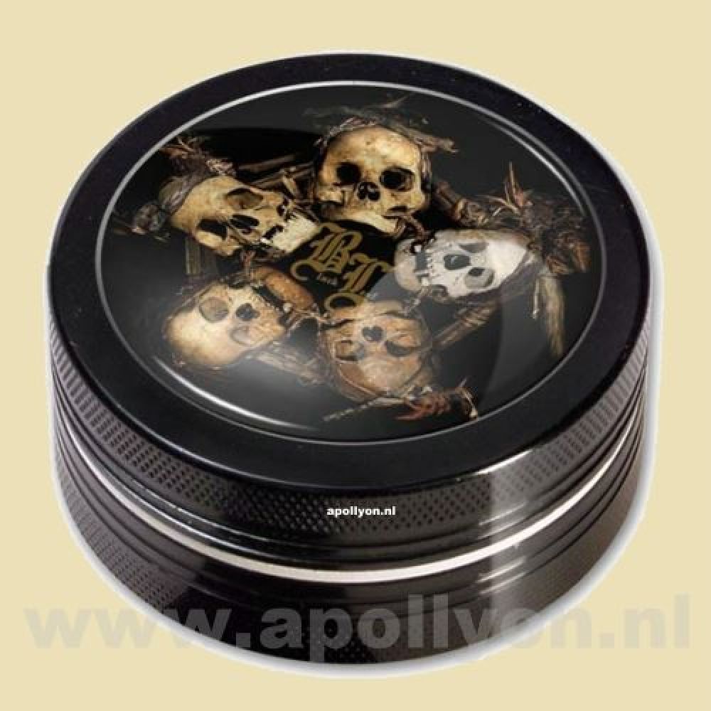 Grinder Black Leaf Skulls (2-delig)