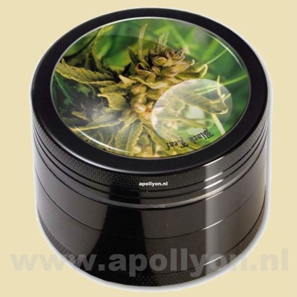 Grinder Black Leaf Weed (4-delig)