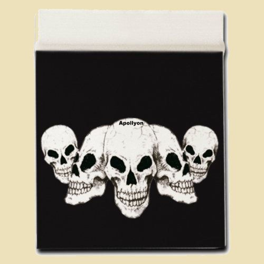 Gripzak Doodskop Zwart Wit 40x60