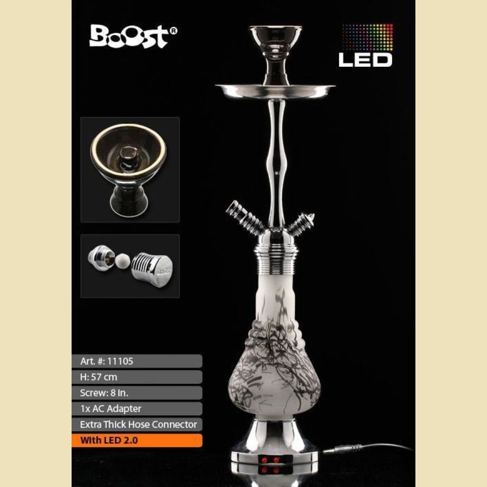 High Quality Boost Pro LED Shisha  Black Dust H: 57cm