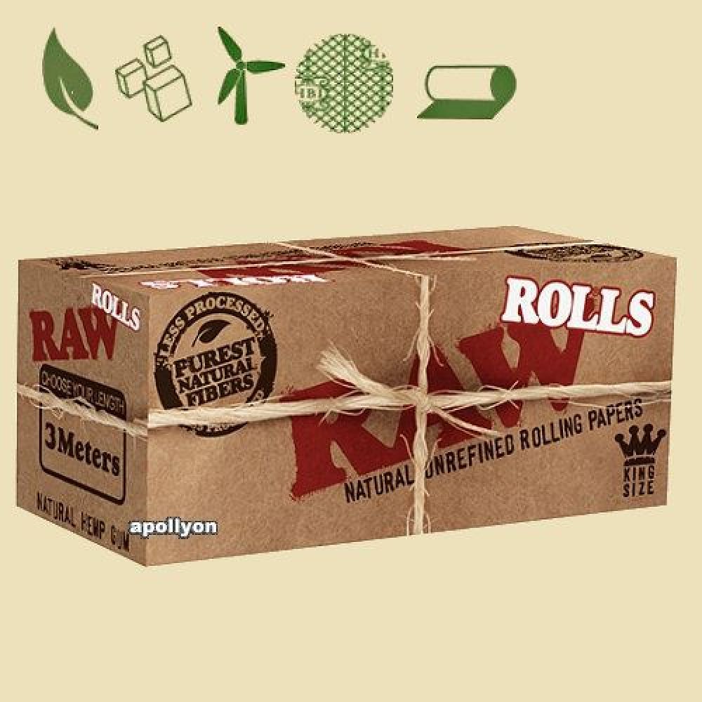Raw Natural Unrefined Rol Vloei