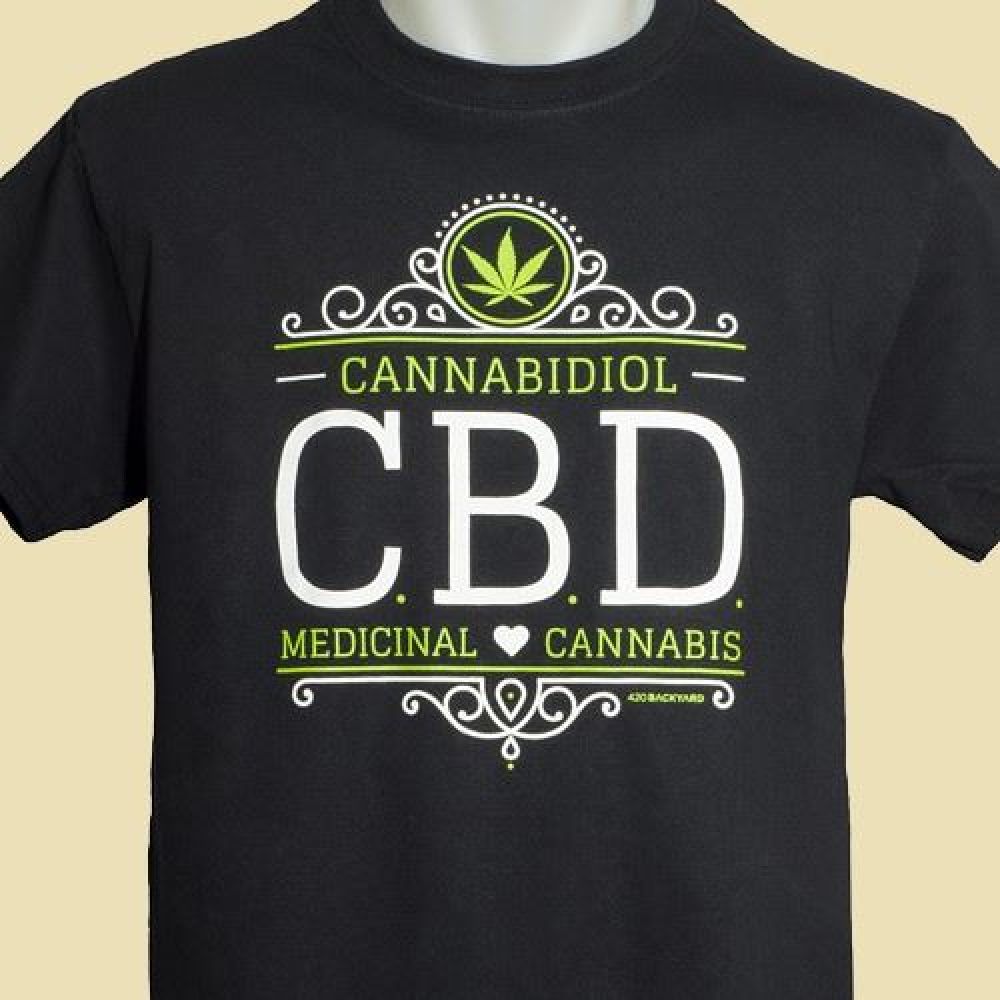 T-shirt CBD Medical Cannabis Black