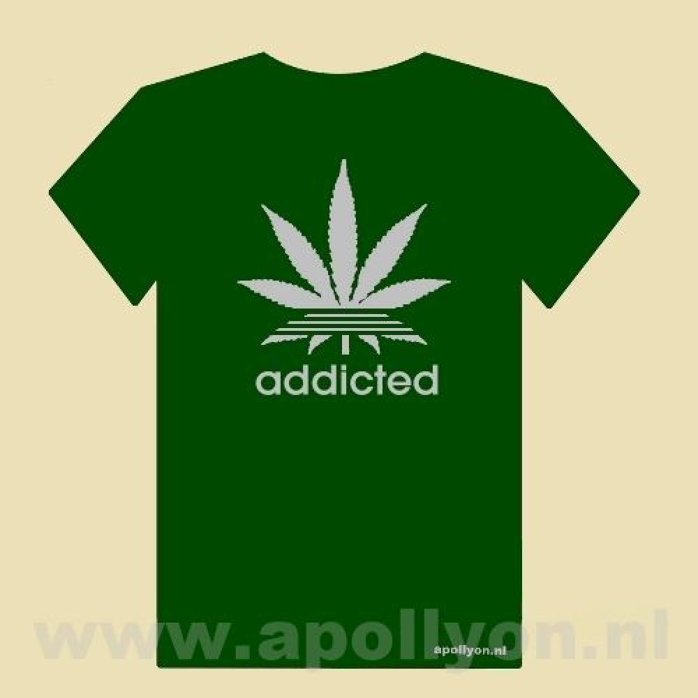 THC Shirt Addicted Groen