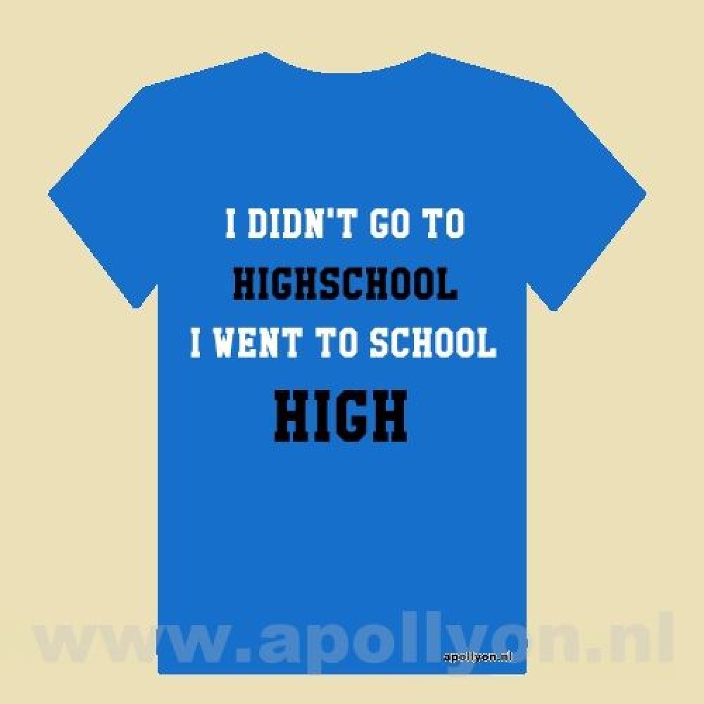 THC Shirt Highschool Blauw