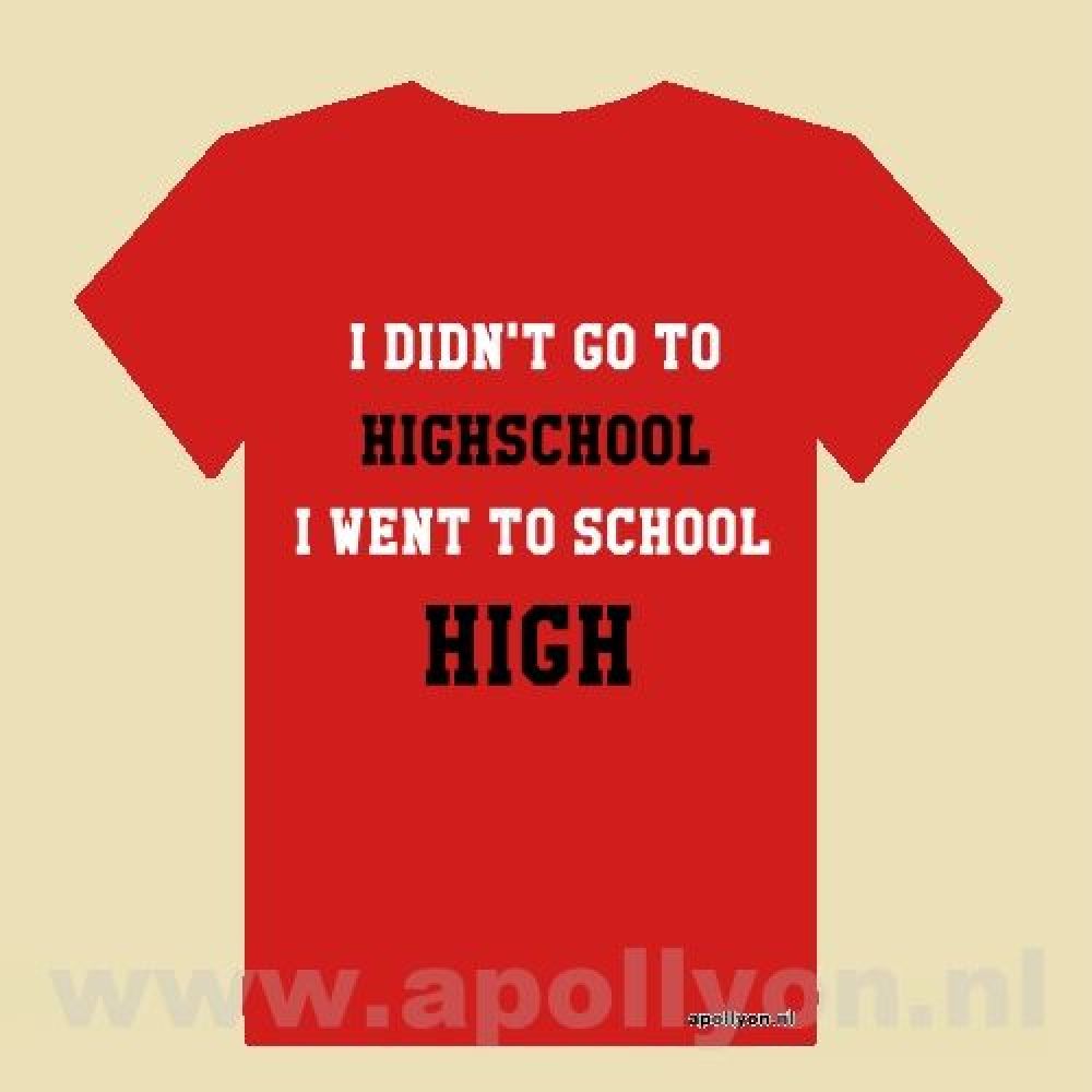 THC Shirt Highschool Rood