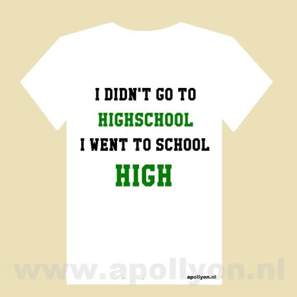 THC Shirt Highschool Wit