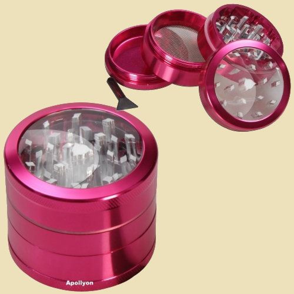 Window Grinder 4part 50mm Pink